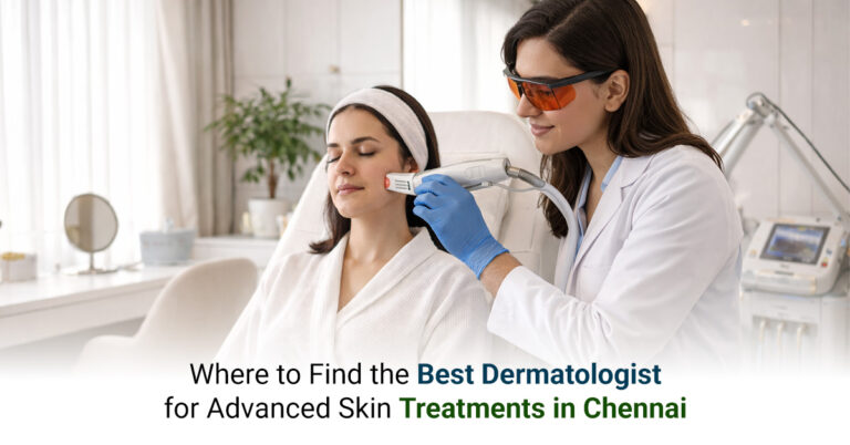 Dermatologist in Chennai performing advanced skin treatment