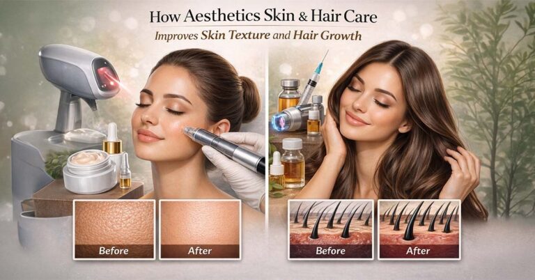 Aesthetics skin care treatment for glowing skin